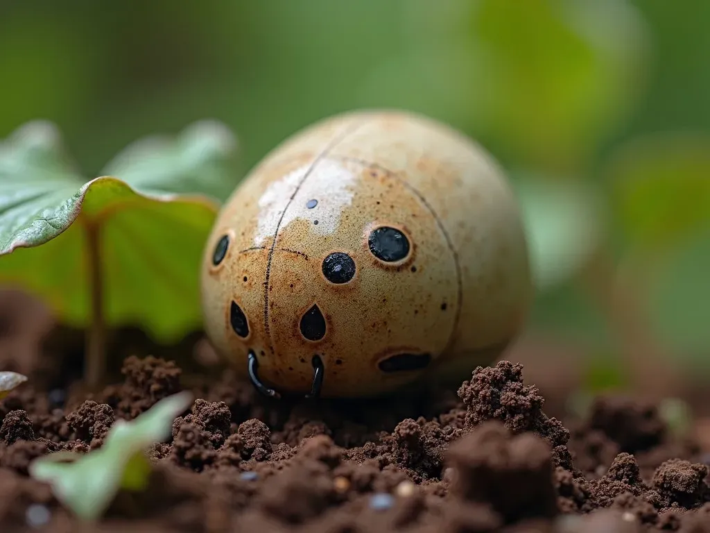 カブトムシの卵