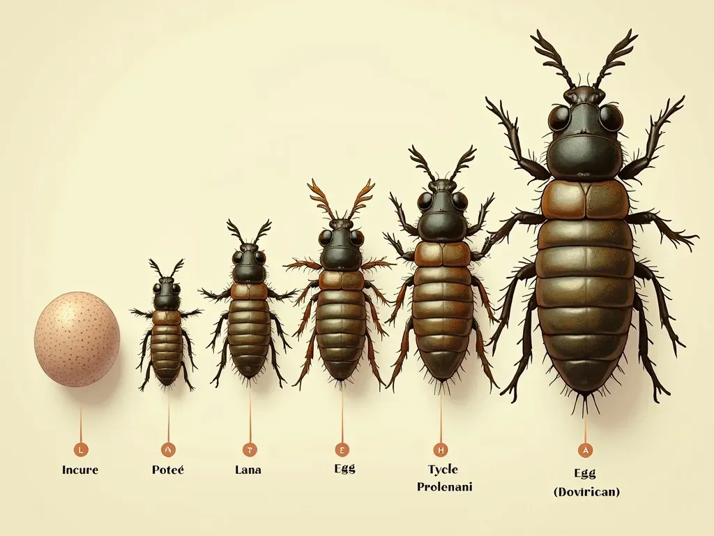 昆虫 幼虫 成長過程